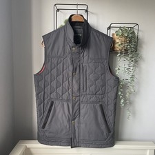 Orvis Quilted Gilet Grey Full Zip Padded Puffer Outdoor Countrywear Men’s M