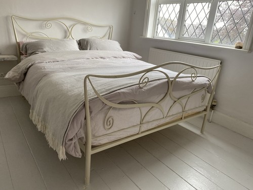 Edwardian style metal bed - edwardian,
