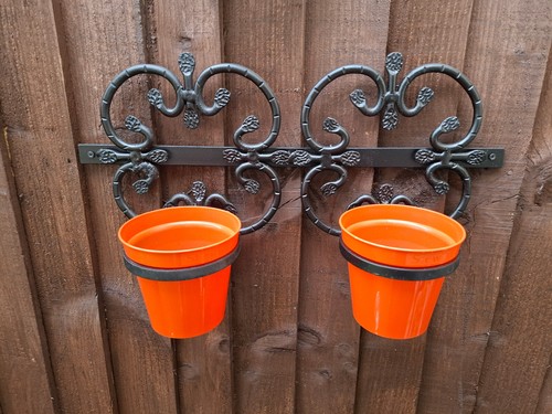 Solid wrought iron garden - iron, wall