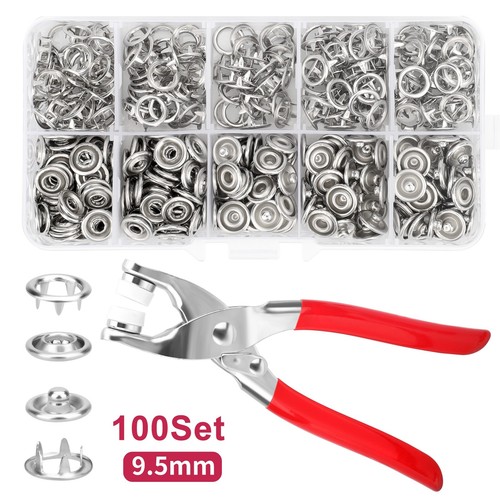 100 set snap fastener - 100, kit
