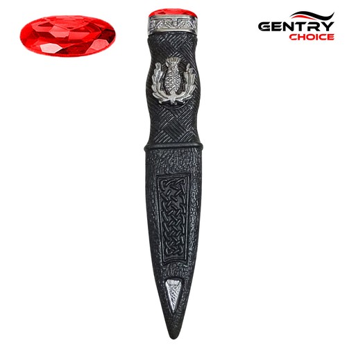Scottish red stone sgian dubh - stone,