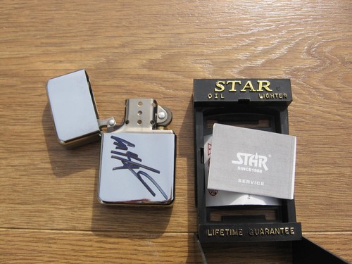 Flip top lighter - lighter, autographed