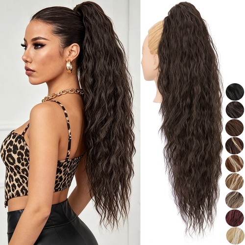 100 long ponytail - claw, clip