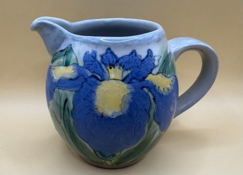 Highland stoneware irises - stoneware, 'irises'