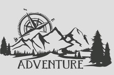  LARGE 23" mountains compass