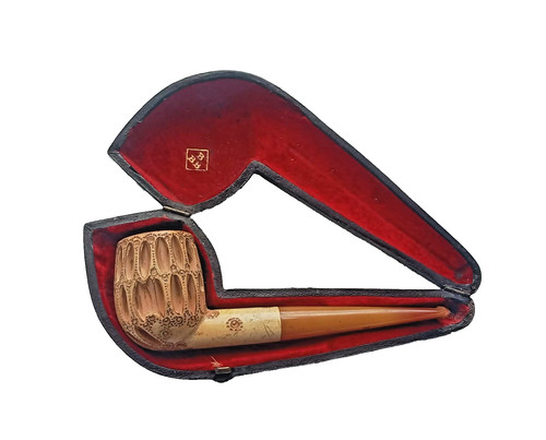Antique meerschaum pipe bbb - meerschaum,