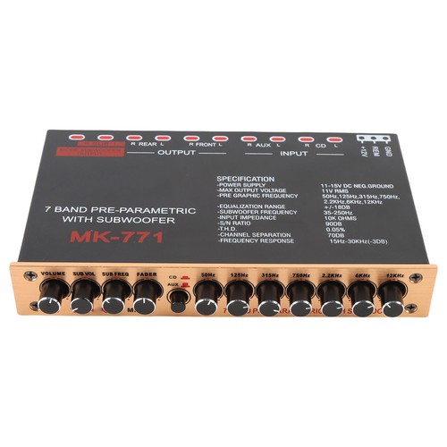 Pre amp car graphic - graphic, equalizer
