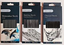 12 Charcoal Watercolour