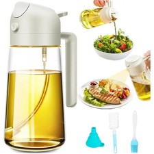 Oil Sprayer Dispenser Cooking Baking BBQ Spray Bottle Kitchen Tool Cream