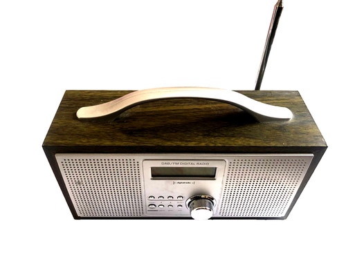 Wooden retro dab fm - dab,