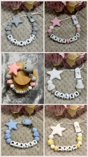 Personalised Silicone Dummy Clips for Baby Boys & Baby Girls MAM Christmas Gift
