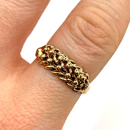 Gold keeper ring 375 - ct,