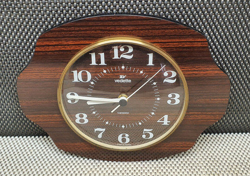 Vintage vedette clock formica - vintage,