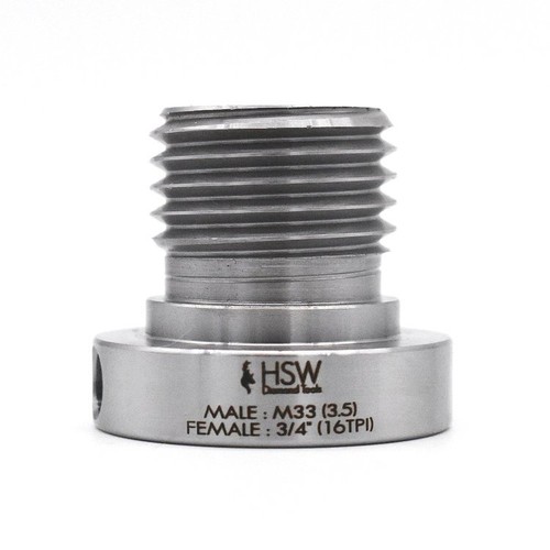 M33x3 male x 16tpi - 3/4",