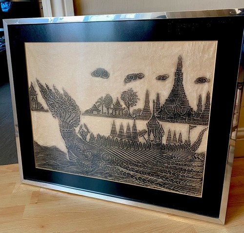 Vintage cambodian thai paper - cambodian,