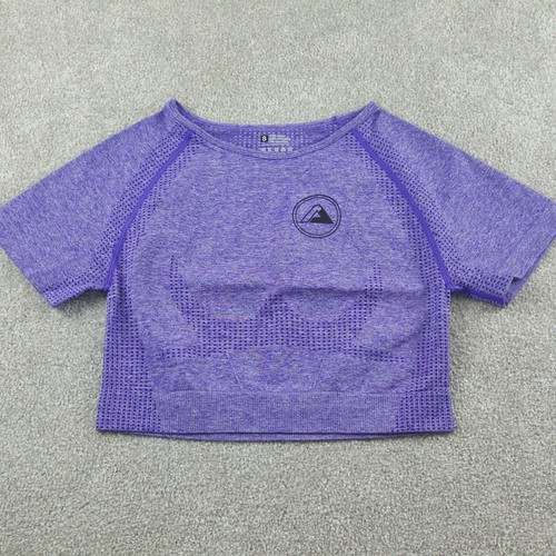 Purple activewear crop top - crop, top-