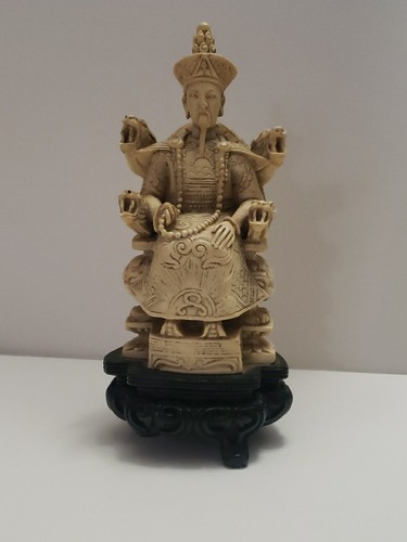 Vintage carved chinese emperor - vintage,
