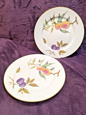 Royal Worcester Evesham Gold ~ 2x 10" Dinner Plates ~ VGC ~ Disc for multiples.
