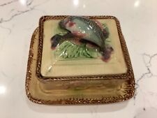 Antique English Majolica fish