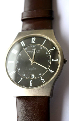 Skagen titanium mens watch - skagen,