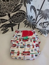 Tots Bots Easy fit Nappy London Transport Bus Soldier Taxi  Washed But Not Used