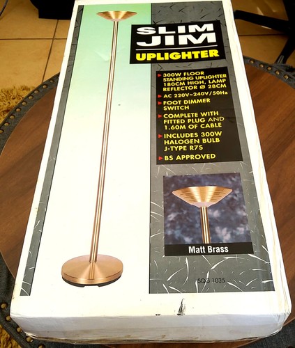 Slim jim uplighter brass - jim, floor