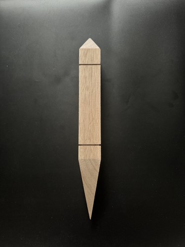 Roof finial gable - finial, oak