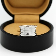 Bulgari B - Zero 1 Ring - 4 Band in 18KT White Gold - Size 52 with Bulgari Box