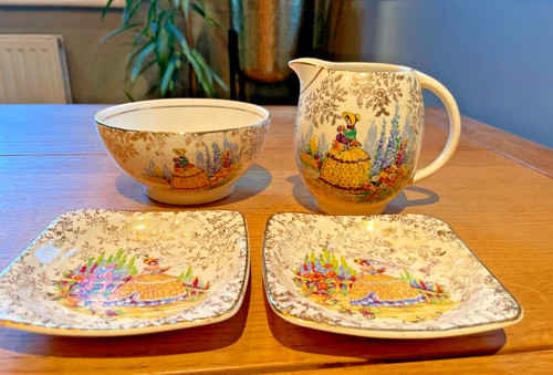 Crinoline lady jug bowl - crinoline, 2