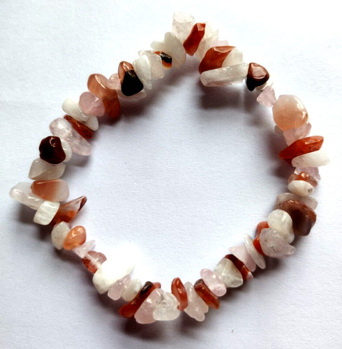 Carnelian rose quartz - rose,