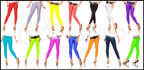 Full length cotton leggings - length,