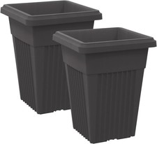 2 x 55cm Tall Black Large