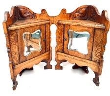 Antique Pair of Corner Oak