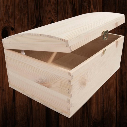 Large wooden treasure chest - wooden,