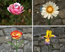 Large Metal Flower Garden