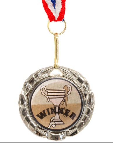 Personalised silver medal - personalised,