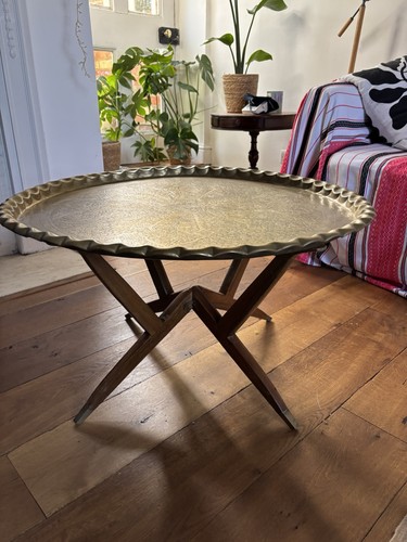 Mid century teak folding
