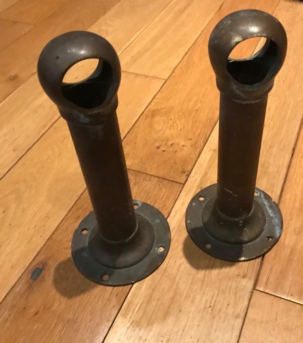 Vintage brass brackets pub bar - brackets,