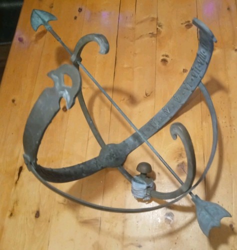 Antique sundial bronze - sundial,