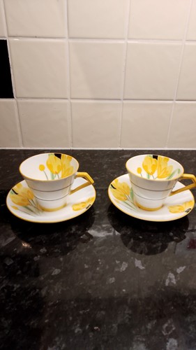 Paragon china art deco - art, pair