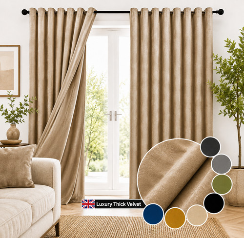 Thick heavy velvet - thick, curtains