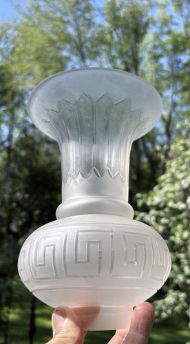 Etched pattern glass argand - etched,