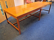 Vintage  Very Large  Refectory  School Science lab Style Table lots of patina
