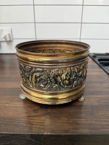 Vintage brass rose floral - vintage,