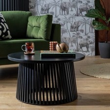 Habitat Jericho Round Coffee Table - Black