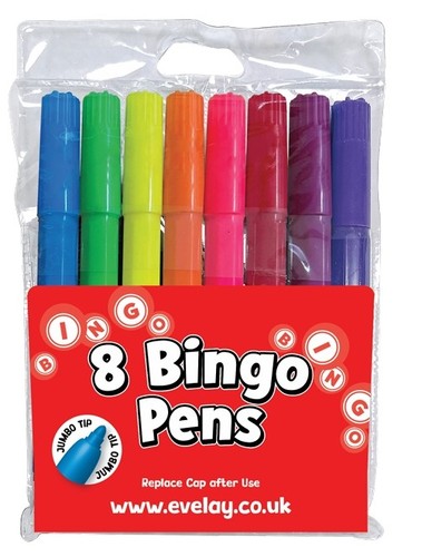 Coloured bingo pens - coloured,