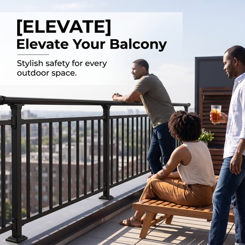 Metal balcony railing for - metal,