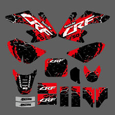 Team Graphics Background Decal Sticker For HONDA CRF50F 2004-2009 2010 2011 2012