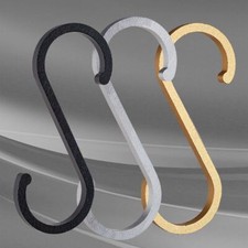 5Pcs Stainless Steel S Hooks Kitchen Meat Pan Utensil Clothes Hanger Hooks