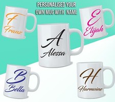 Personalised initial mug name - initial,